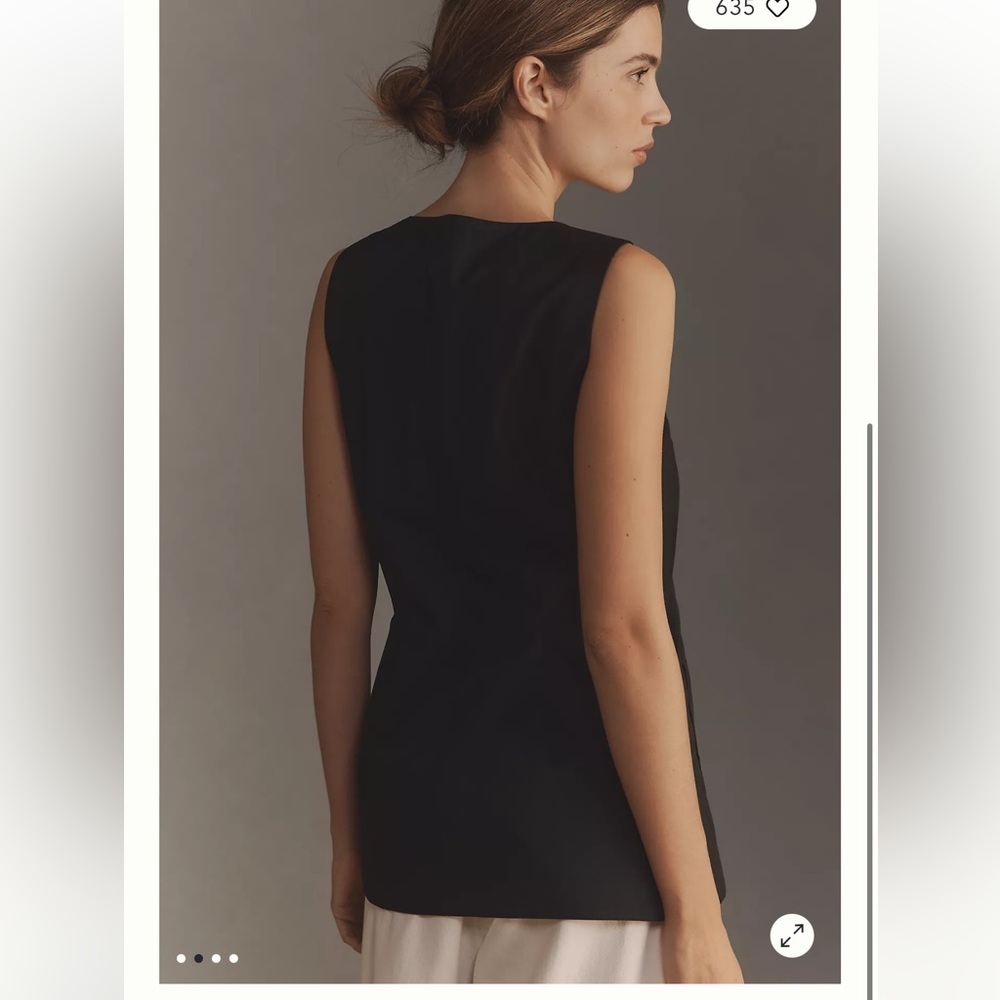 NWT Anthropologie Maeve Button-Front Vest - Picture 4 of 11